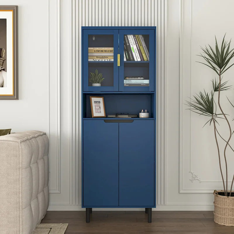 Mid-Century Modern 6-Drawer Dresser with Tapered Legs – Bedroom Storage