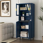 Mid-Century Modern 6-Drawer Dresser with Tapered Legs – Bedroom Storage