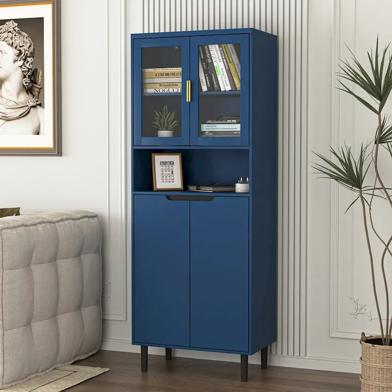 Mid-Century Modern 6-Drawer Dresser with Tapered Legs – Bedroom Storage