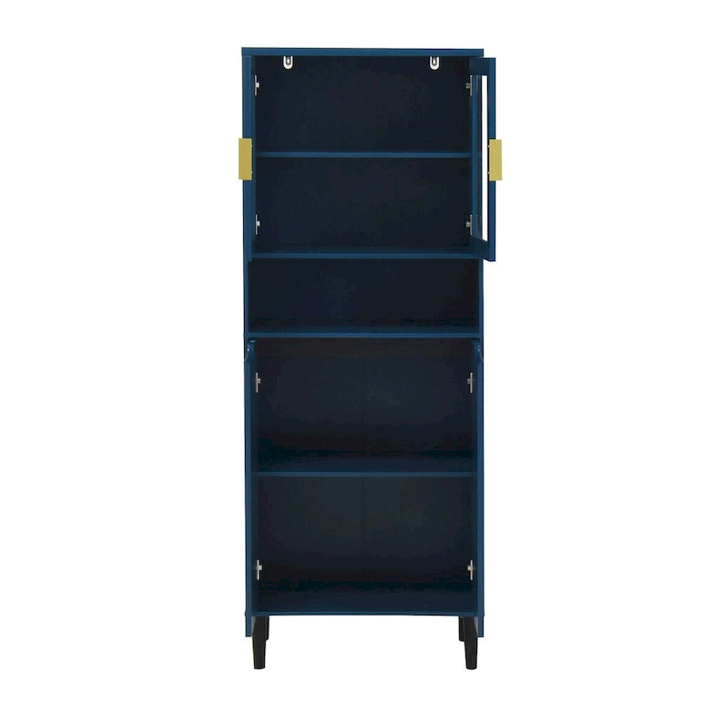 Mid-Century Modern 6-Drawer Dresser with Tapered Legs – Bedroom Storage