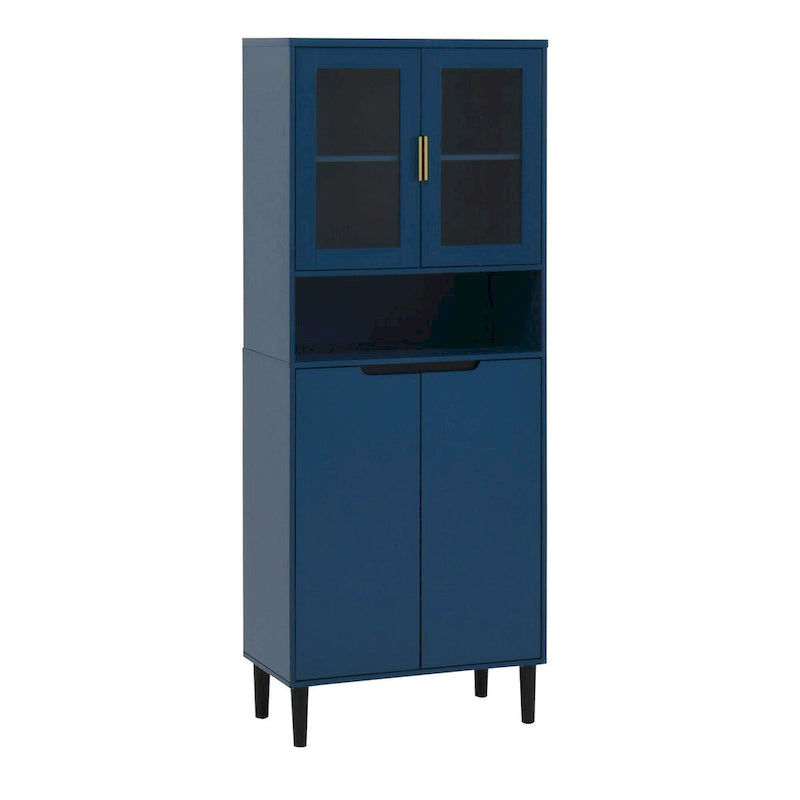 Mid-Century Modern 6-Drawer Dresser with Tapered Legs – Bedroom Storage