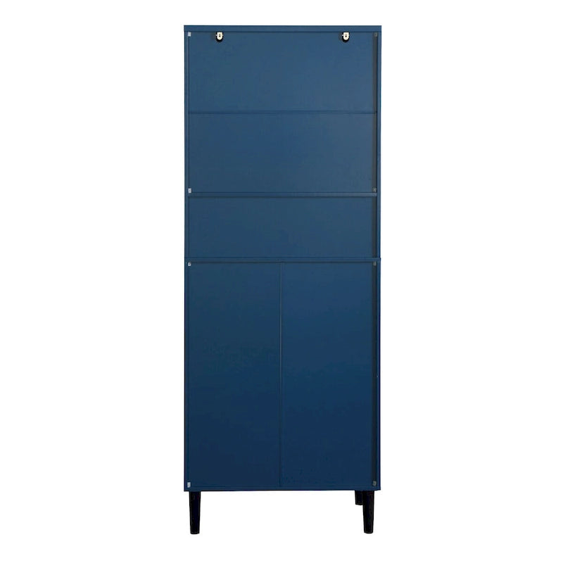 Mid-Century Modern 6-Drawer Dresser with Tapered Legs – Bedroom Storage