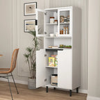 Mid-Century Modern 6-Drawer Dresser with Tapered Legs – Bedroom Storage