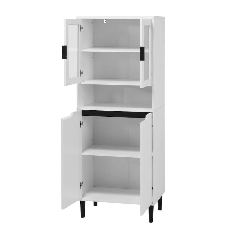 Mid-Century Modern 6-Drawer Dresser with Tapered Legs – Bedroom Storage
