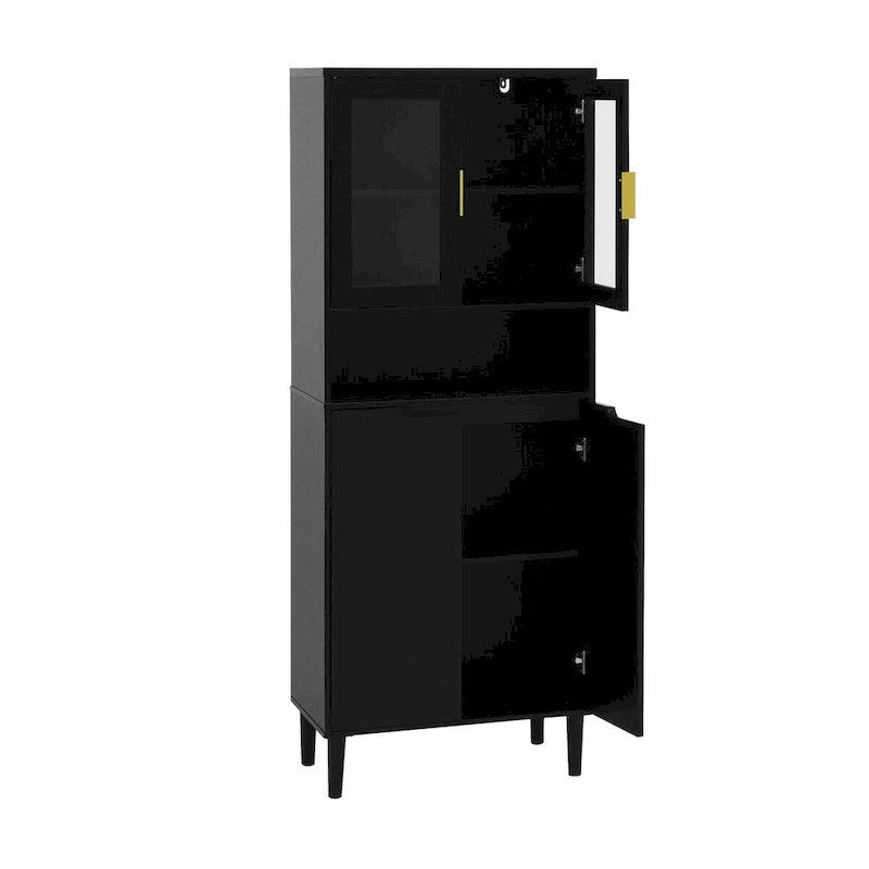 Mid-Century Modern 6-Drawer Dresser with Tapered Legs – Bedroom Storage