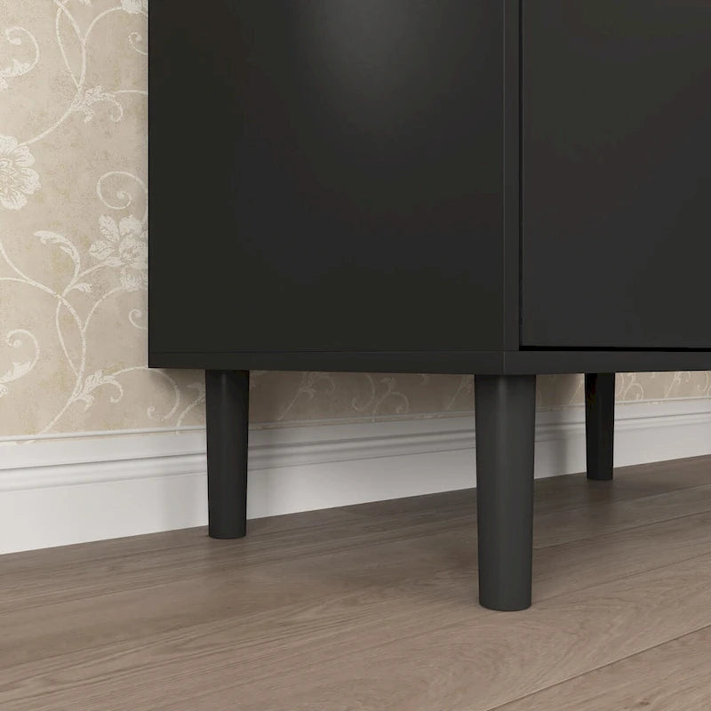 Mid-Century Modern 6-Drawer Dresser with Tapered Legs – Bedroom Storage