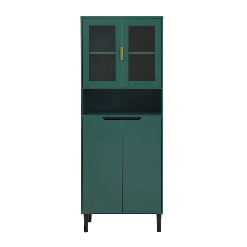 Mid-Century Modern 6-Drawer Dresser with Tapered Legs – Bedroom Storage