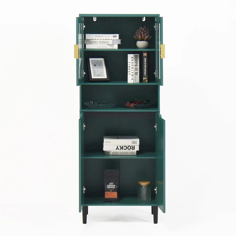 Mid-Century Modern 6-Drawer Dresser with Tapered Legs – Bedroom Storage